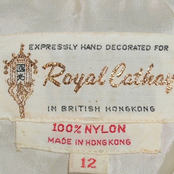 1960’s Royal Cathay White Beaded Cocktail Dress - Picture 6 of 8